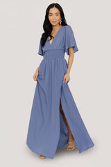 Verona Smocked Maxi Dress | Baltic Born Blue