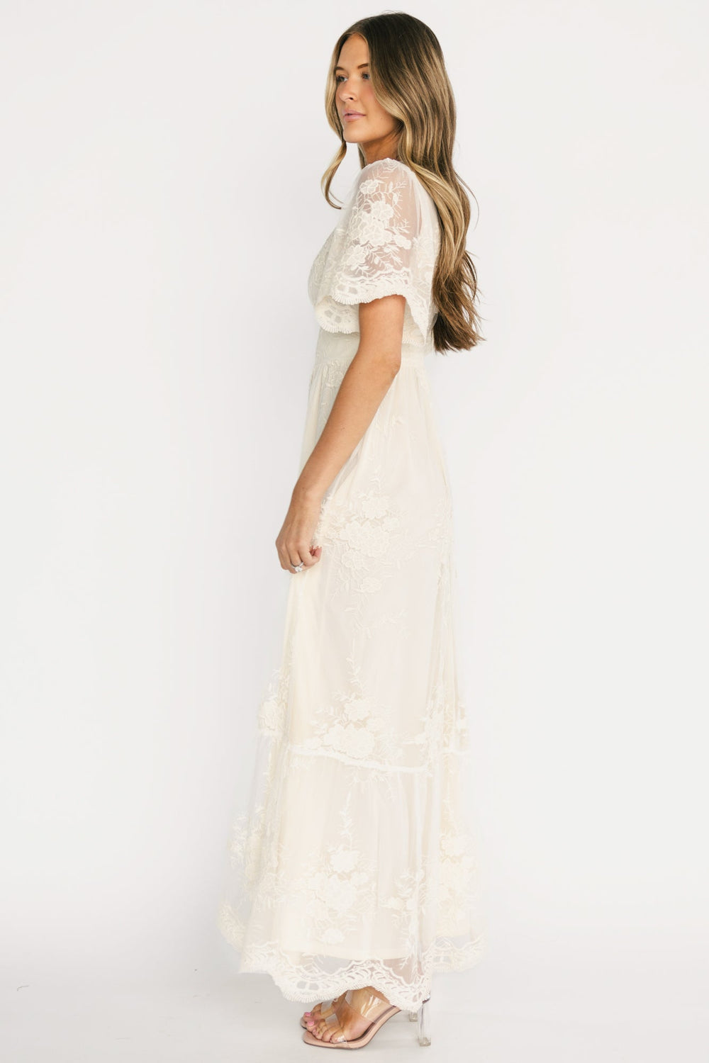 Rosalia Lace Maxi Dress | Baltic Born Vintage Cream