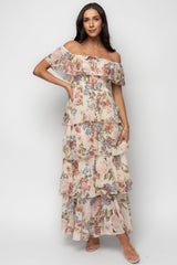 Carina Off Shoulder Maxi Dress | Baltic Born Multi Floral