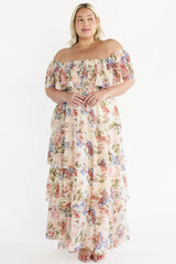 Carina Off Shoulder Maxi Dress | Baltic Born Multi Floral