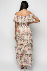 Carina Off Shoulder Maxi Dress | Baltic Born Multi Floral