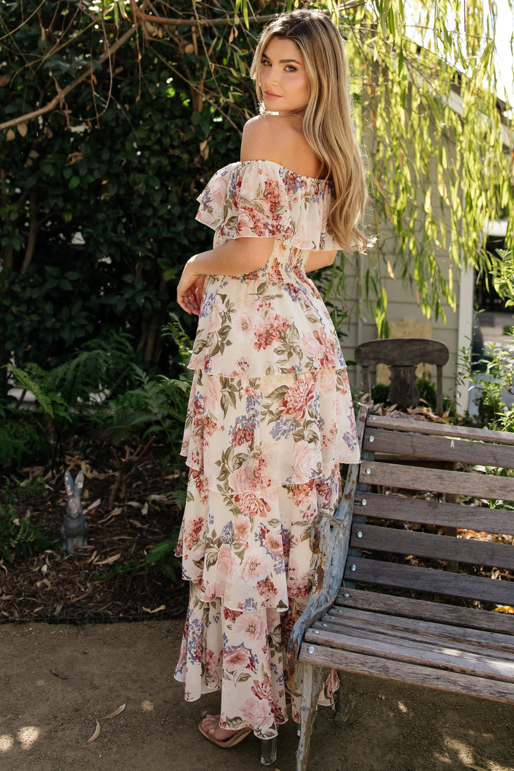 Carina Off Shoulder Maxi Dress | Baltic Born Multi Floral