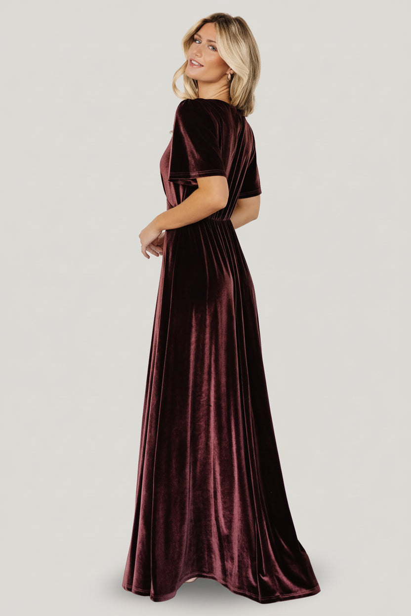 Vivian Velvet Maxi Dress | Baltic Born Clove