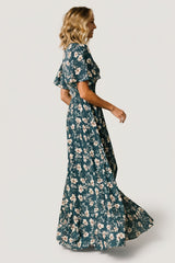 Verona Smocked Maxi Dress | Baltic Born Slate Floral