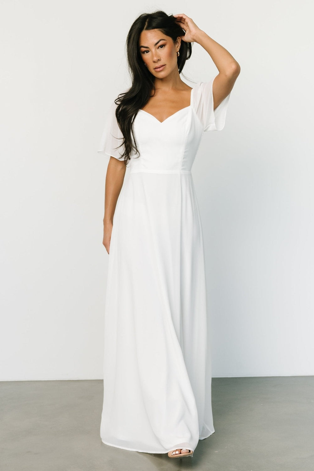 Sierra Sweetheart Maxi Dress | Baltic Born White