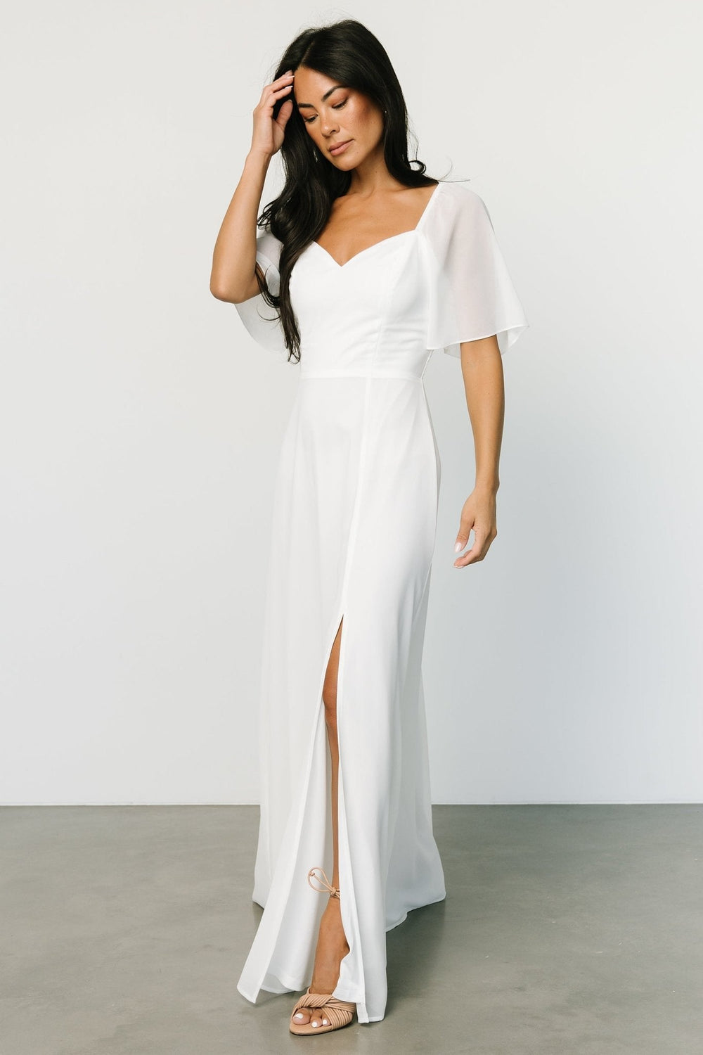 Sierra Sweetheart Maxi Dress | Baltic Born White