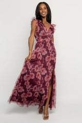 Adelyn Maxi Dress | Baltic Born Wine Floral