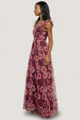 Adelyn Maxi Dress | Baltic Born Wine Floral