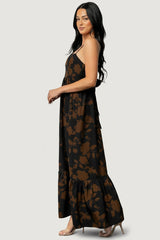 Regan Tank Maxi Dress | Baltic Born Espresso Print