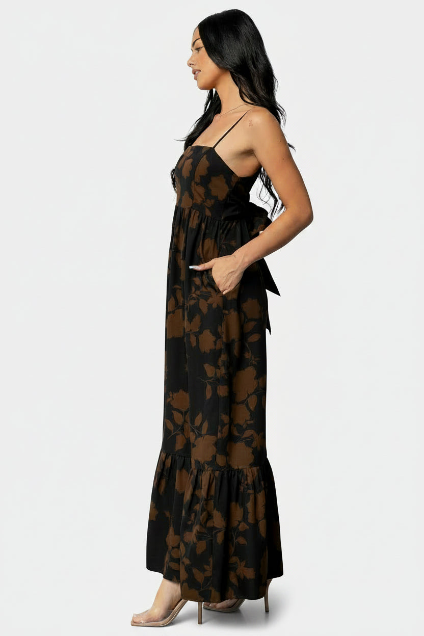 Regan Tank Maxi Dress | Baltic Born Espresso Print