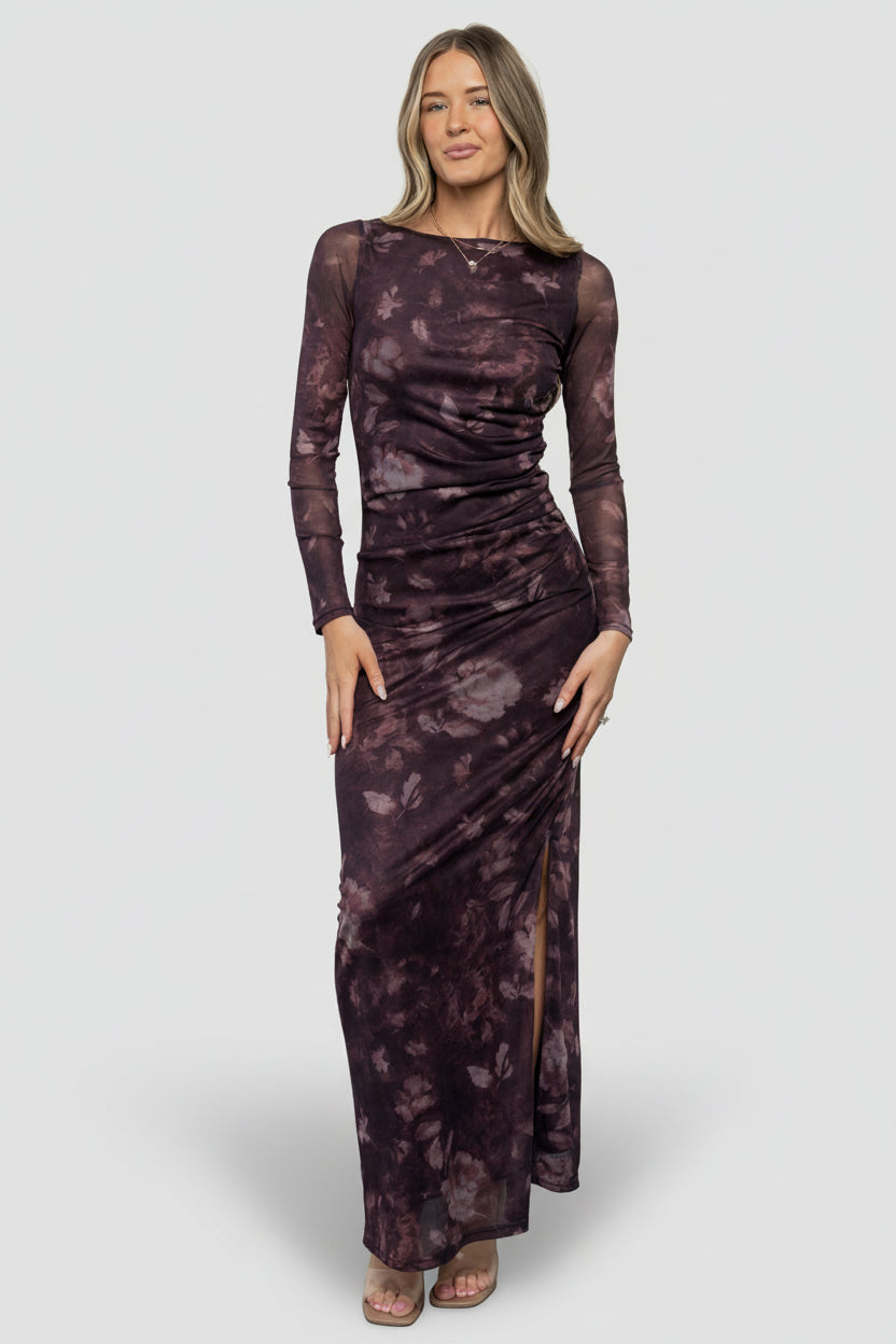 Isadora Maxi Dress | Baltic Born Deep Plum Floral
