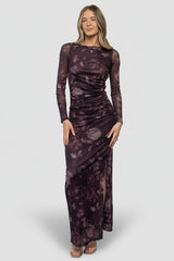 Isadora Maxi Dress | Baltic Born Deep Plum Floral
