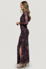 Isadora Maxi Dress | Baltic Born Deep Plum Floral