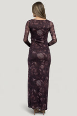 Isadora Maxi Dress | Baltic Born Deep Plum Floral