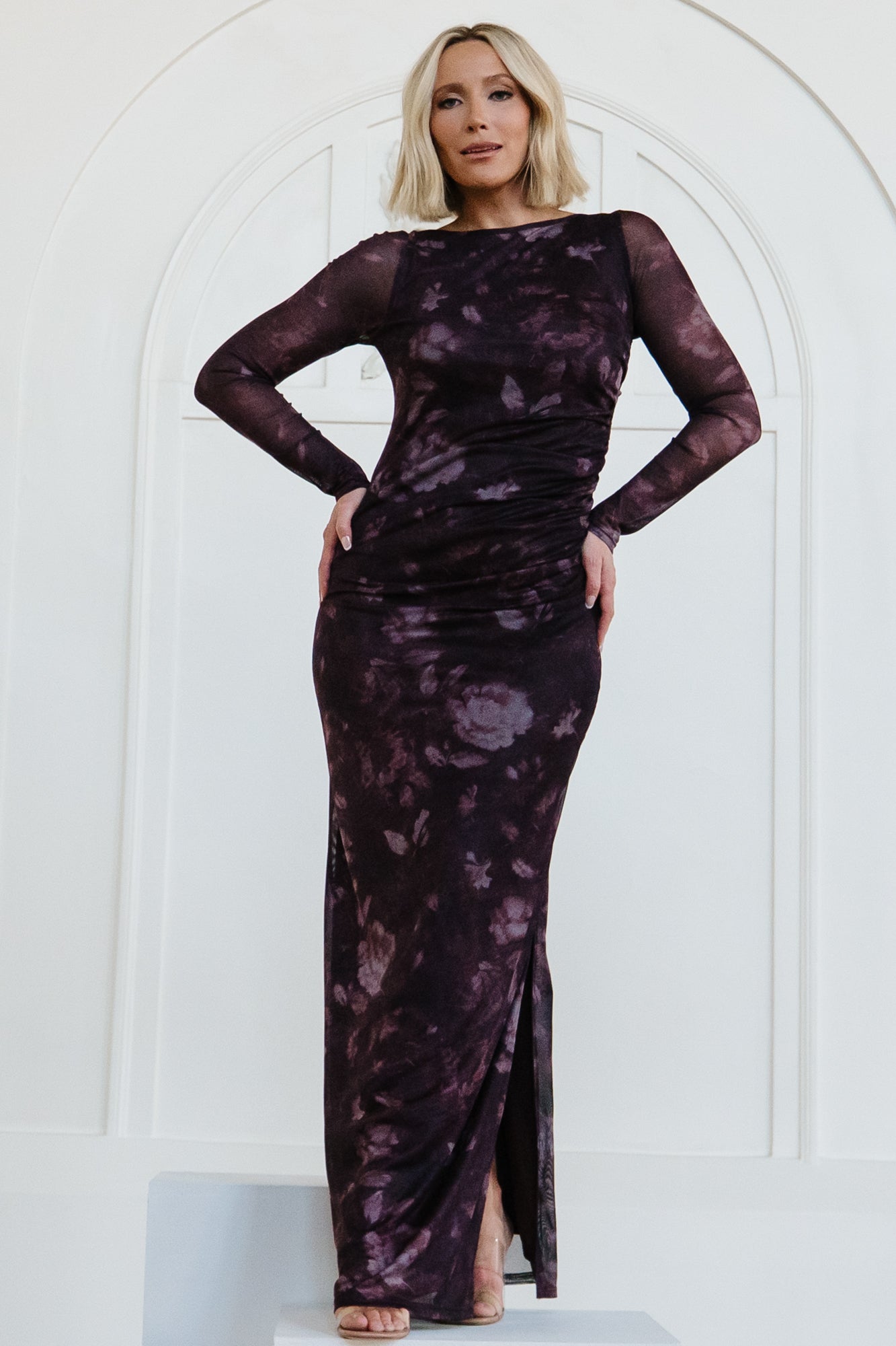 Isadora Maxi Dress | Baltic Born Deep Plum Floral
