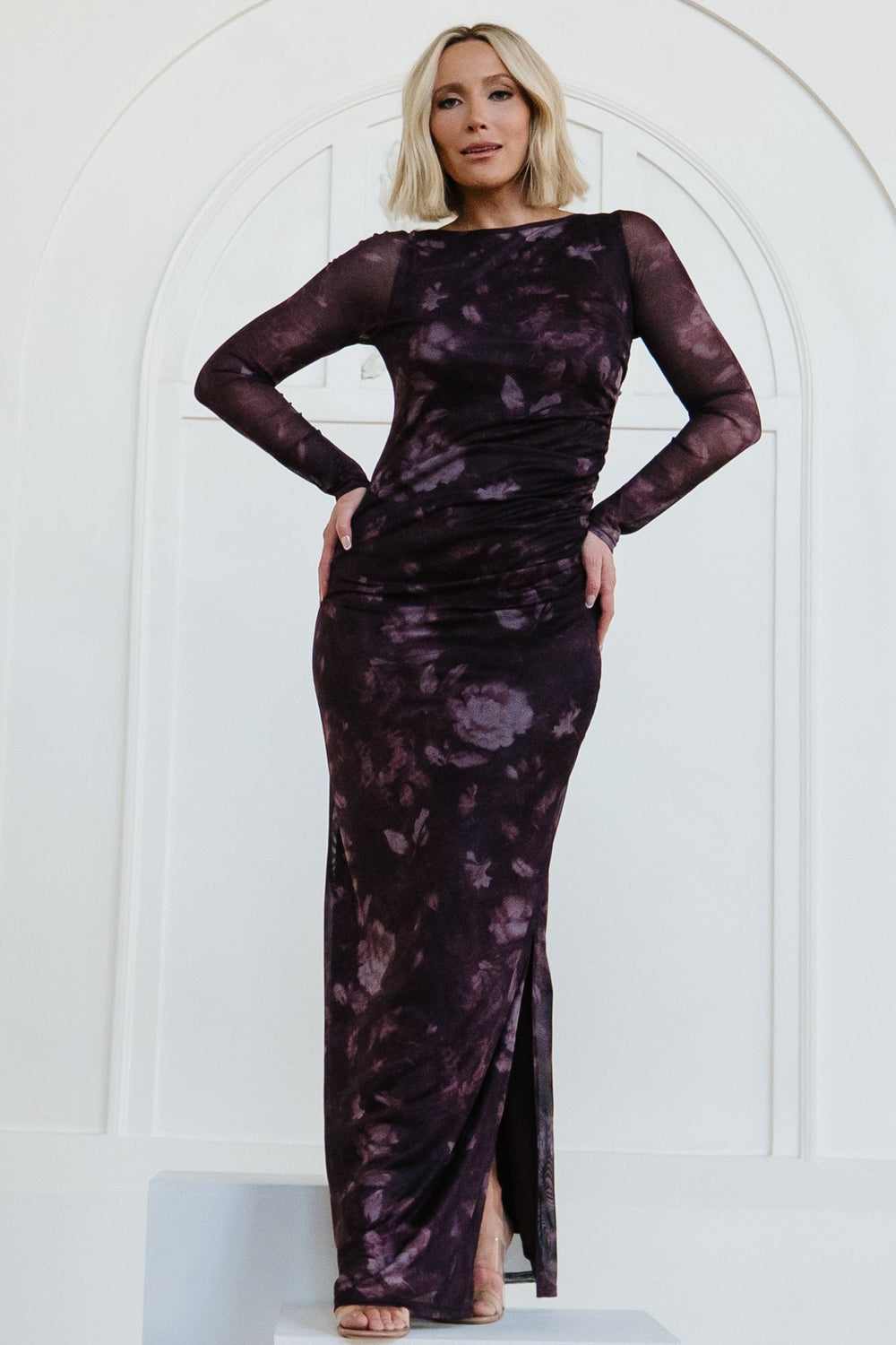 Isadora Maxi Dress | Baltic Born Deep Plum Floral