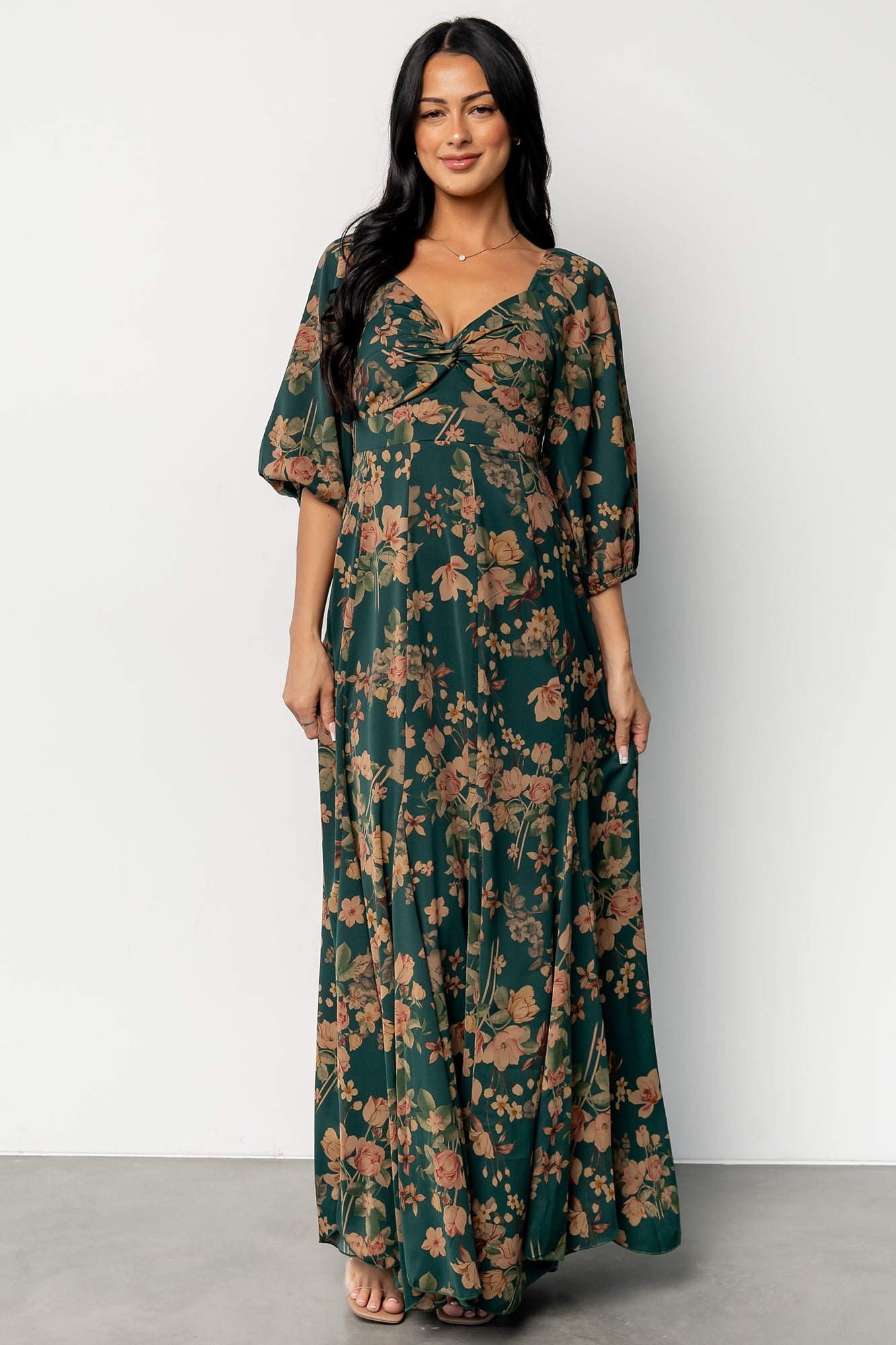 Liesel Maxi Dress | Baltic Born Green + Copper Floral