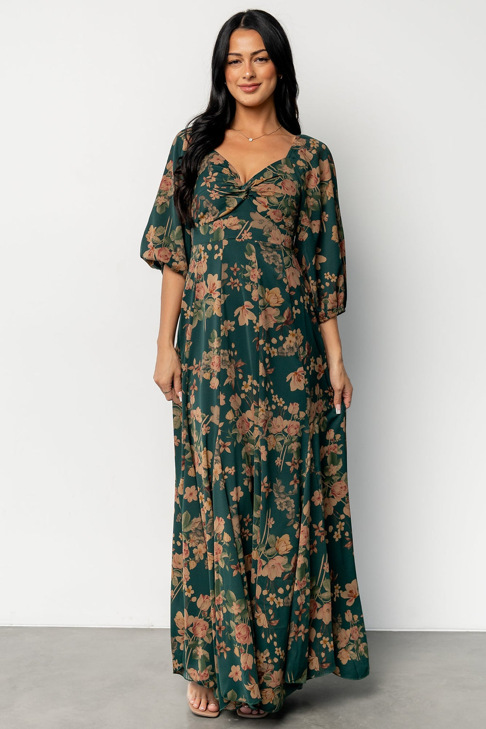 Liesel Maxi Dress | Baltic Born Green + Copper Floral