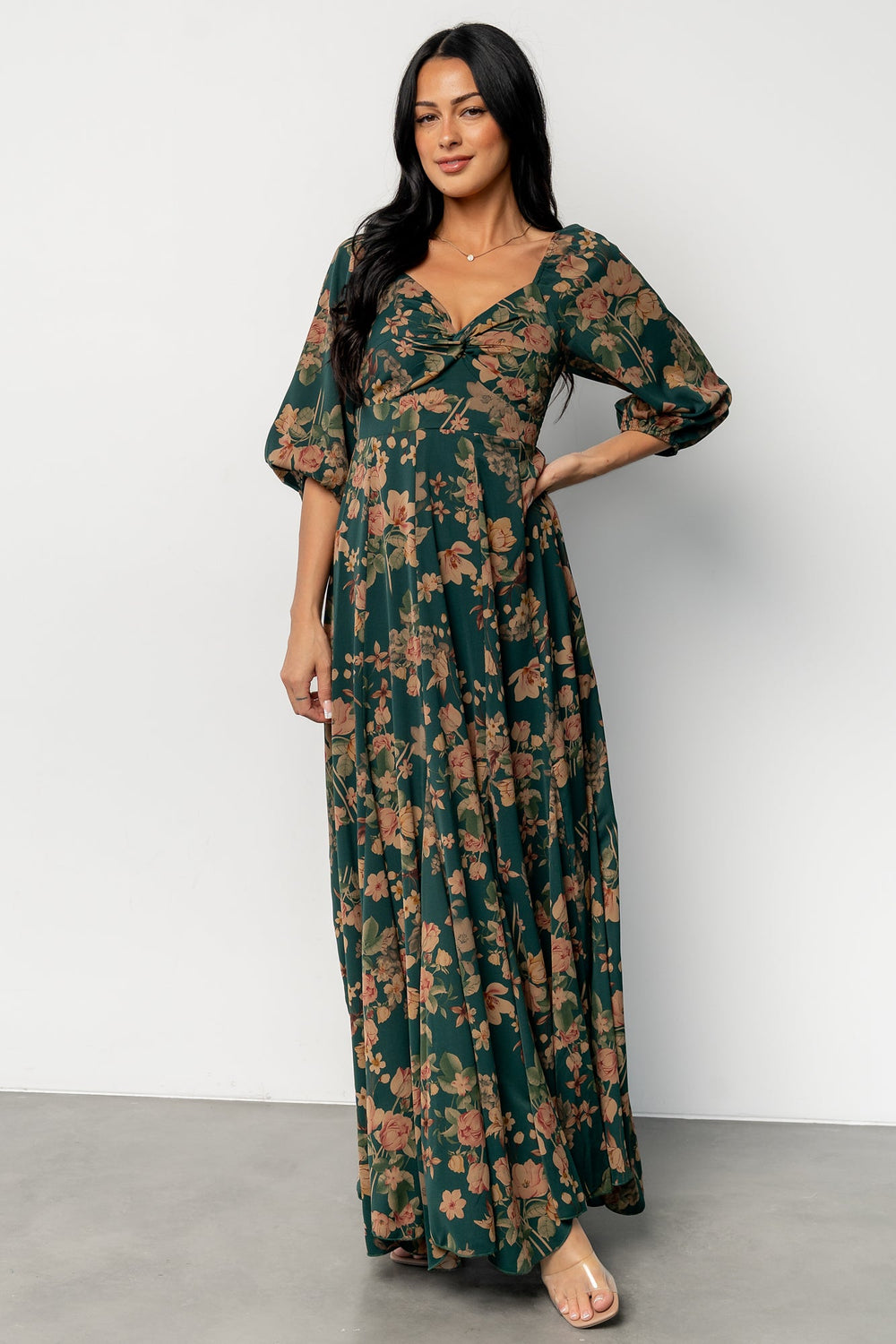 Liesel Maxi Dress | Baltic Born Green + Copper Floral