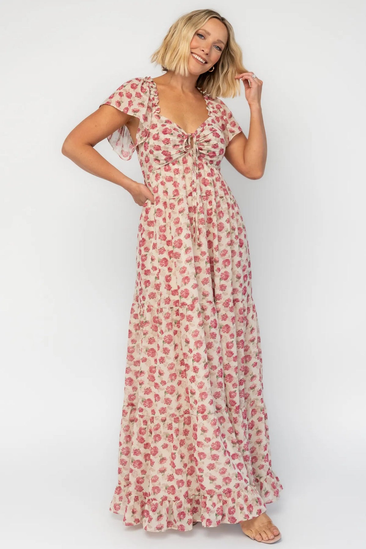 Solene Maxi Dress | Baltic Born Mauve Multi