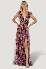Carmine Maxi Dress | Baltic Born Wine Floral