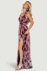Carmine Maxi Dress | Baltic Born Wine Floral