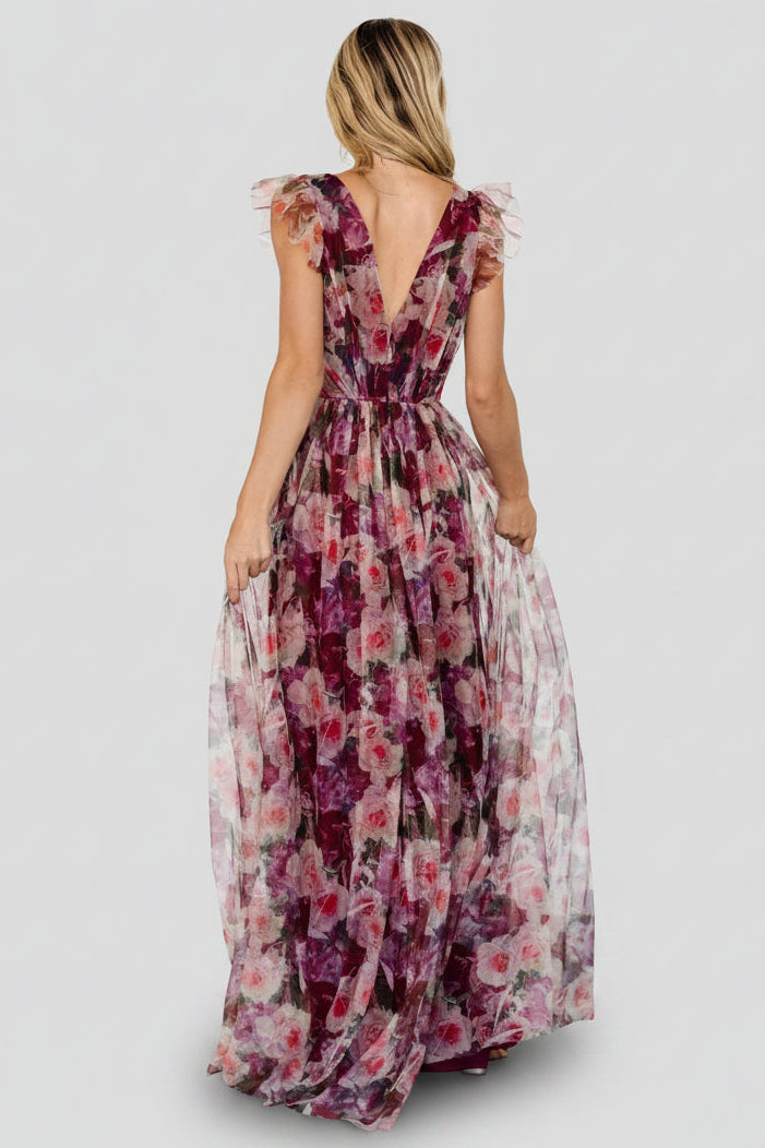 Carmine Maxi Dress | Baltic Born Wine Floral
