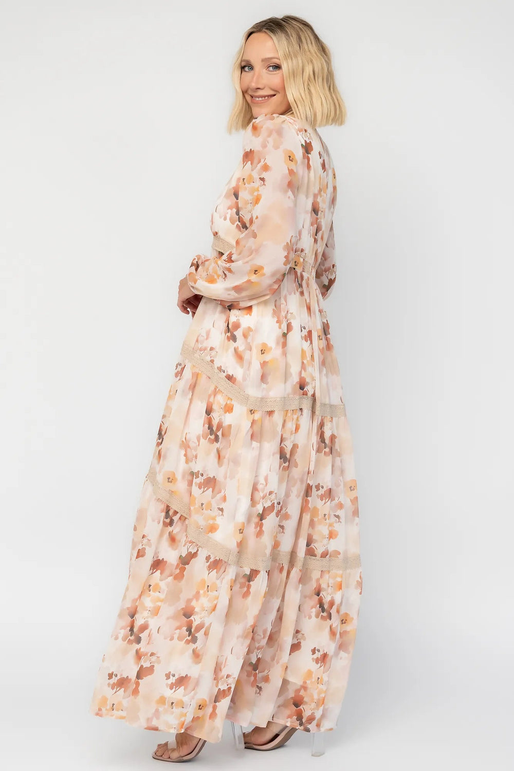 Langley Maxi Dress | Baltic Born Warm Abstract Floral