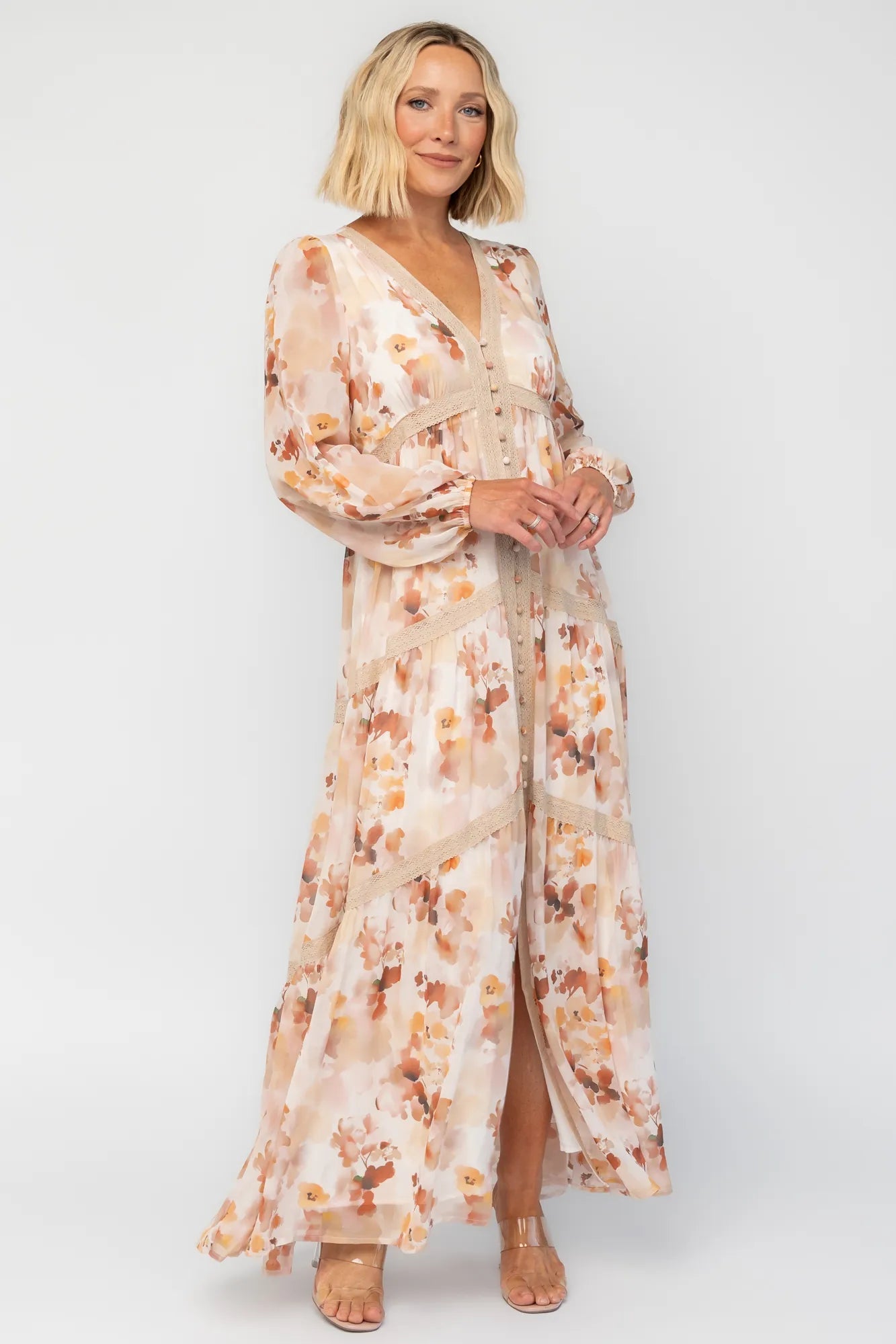 Langley Maxi Dress | Baltic Born Warm Abstract Floral