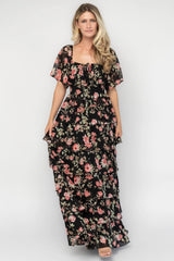Bliss Tiered Maxi Dress | Baltic Born Black Multi Floral