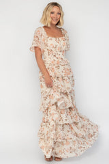 Bliss Tiered Maxi Dress | Baltic Born Vintage Cream Floral