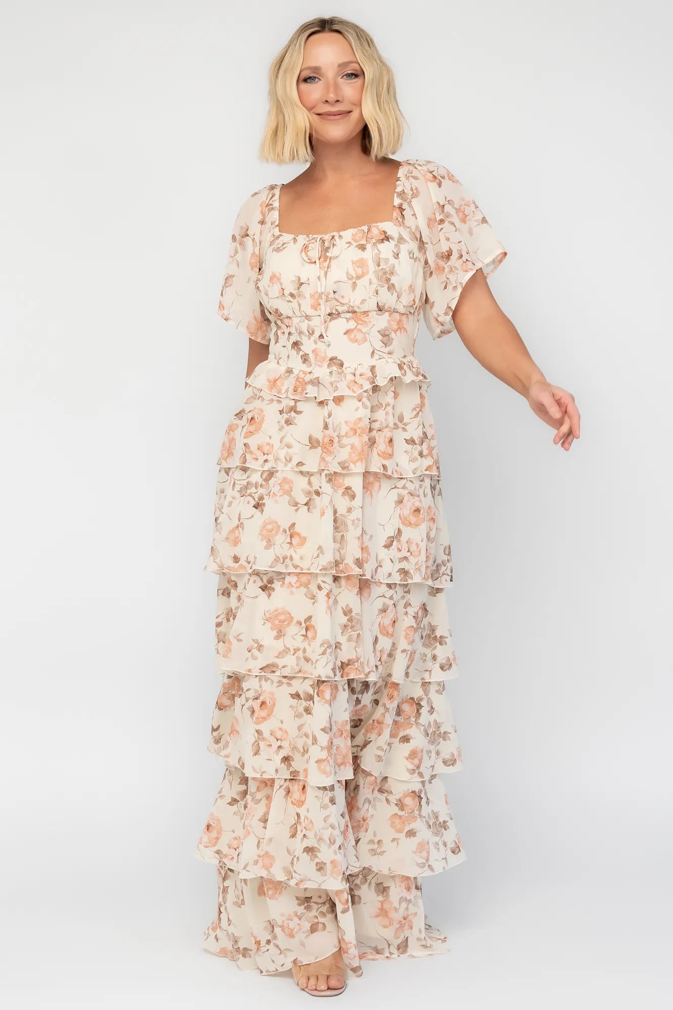 Bliss Tiered Maxi Dress | Baltic Born Vintage Cream Floral