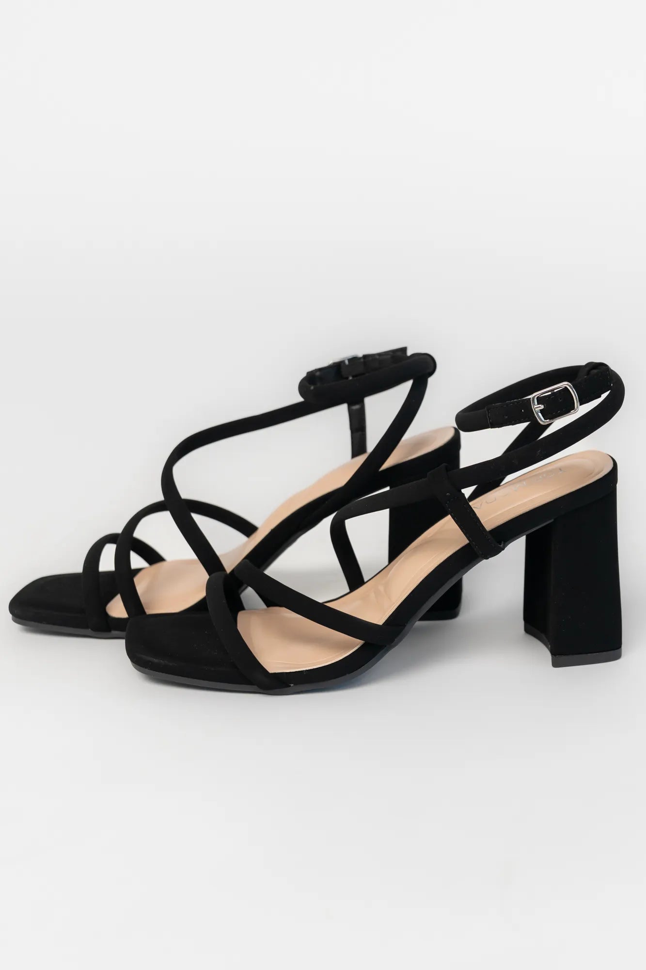 Kalza Square Toe Chunky Heel | Baltic Born Black