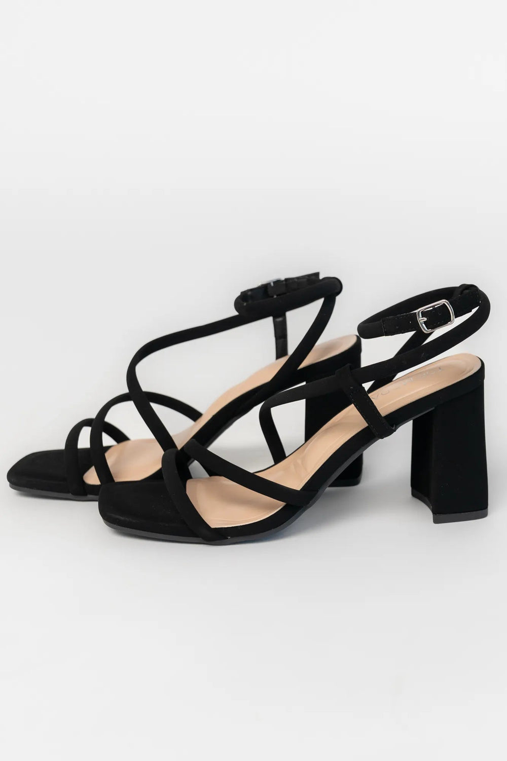 Kalza Square Toe Chunky Heel | Baltic Born Black