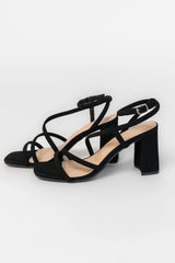 Kalza Square Toe Chunky Heel | Baltic Born Black