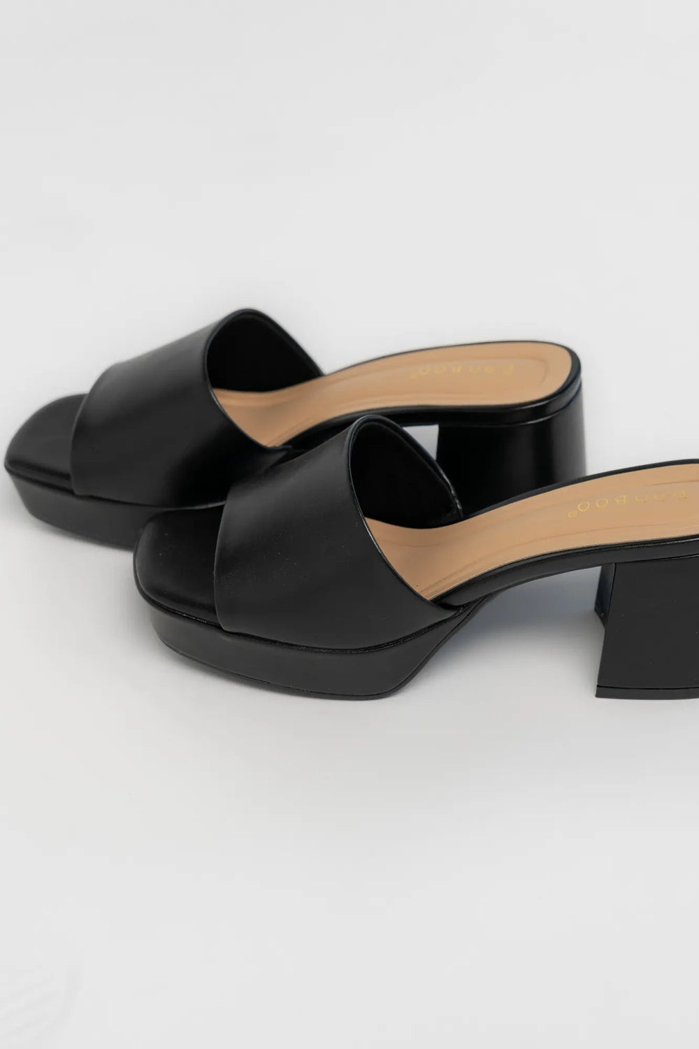 Adenine Platform Chunky Heel | Baltic Born Black