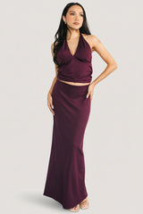 Zaria Halter Two Piece Set | Baltic Born Mulberry
