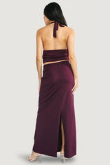 Zaria Halter Two Piece Set | Baltic Born Mulberry