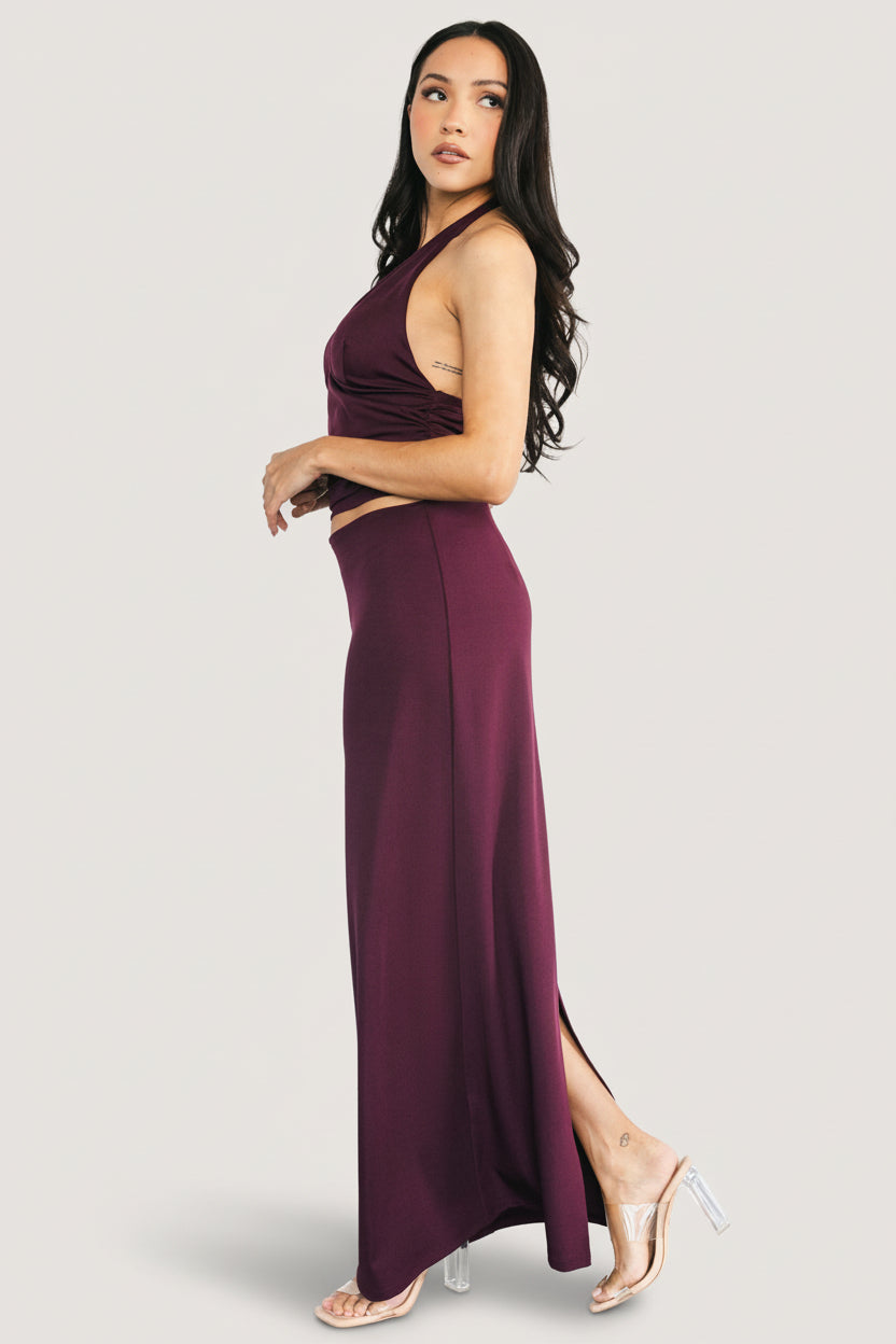 Zaria Halter Two Piece Set | Baltic Born Mulberry