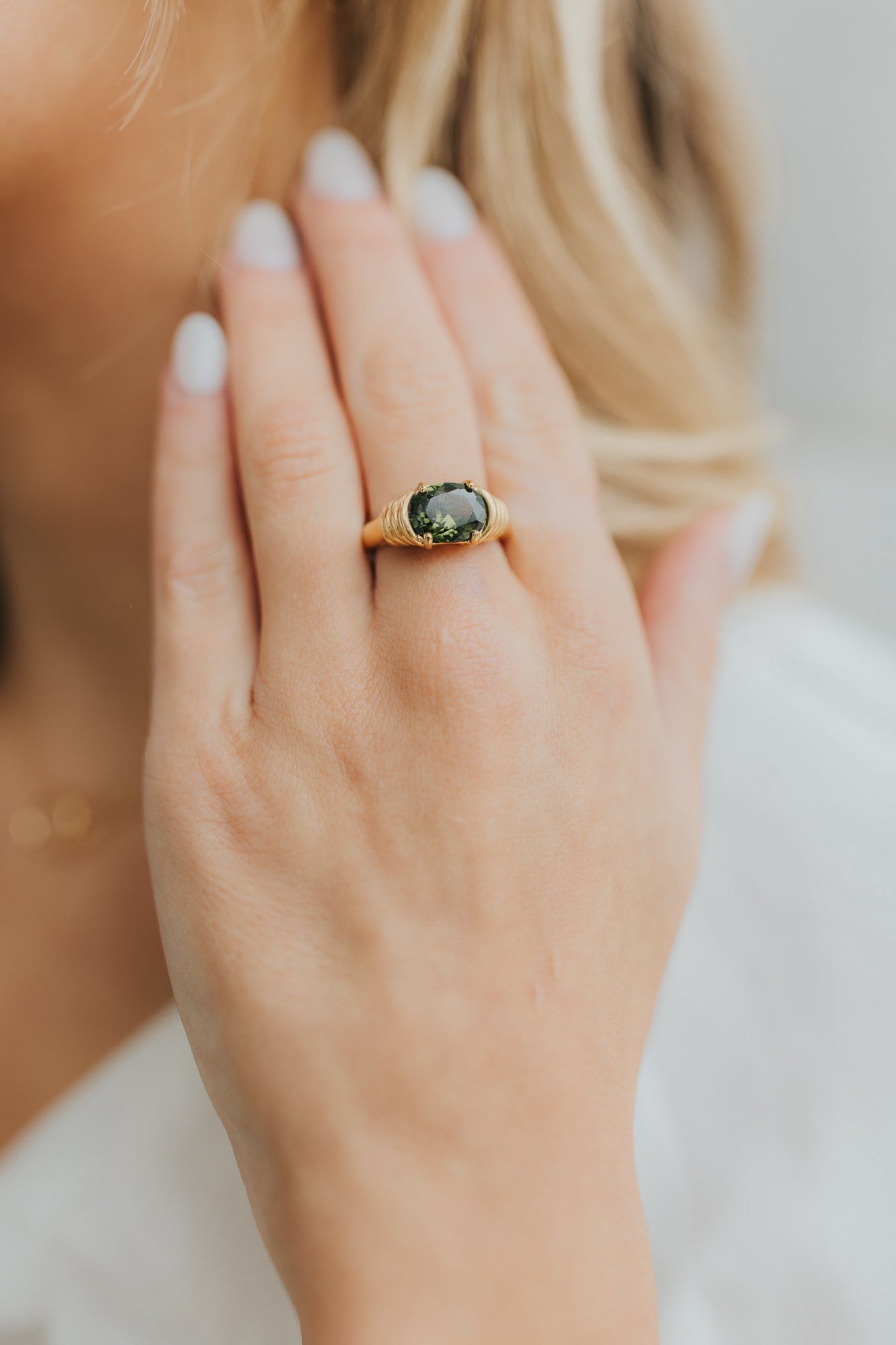 The Maddie Ring in Emerald | Baltic Born