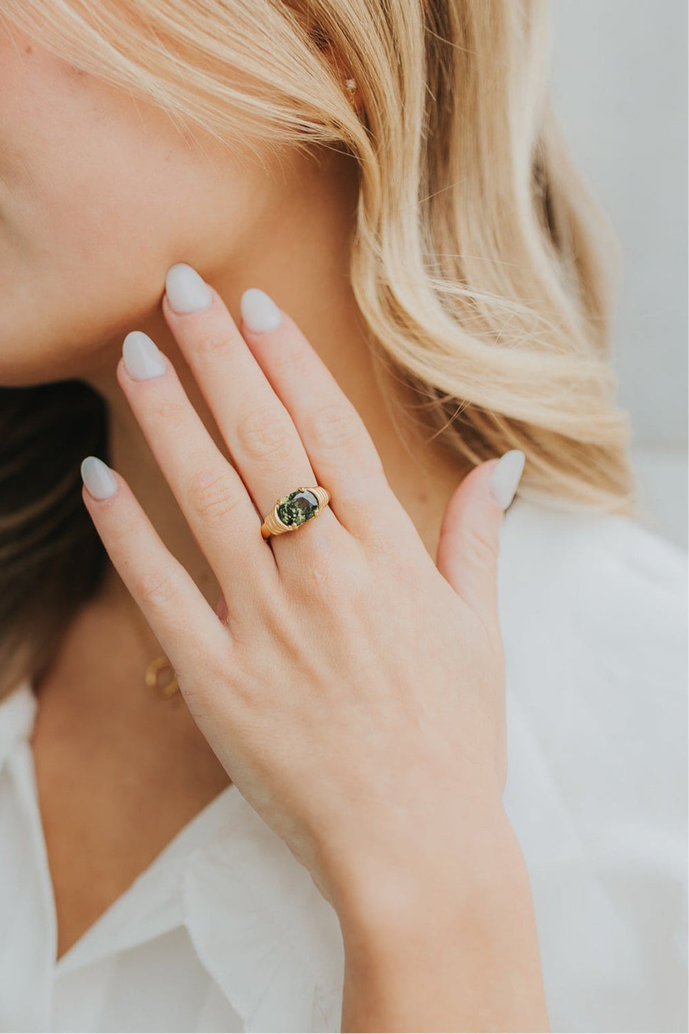 The Maddie Ring in Emerald | Baltic Born