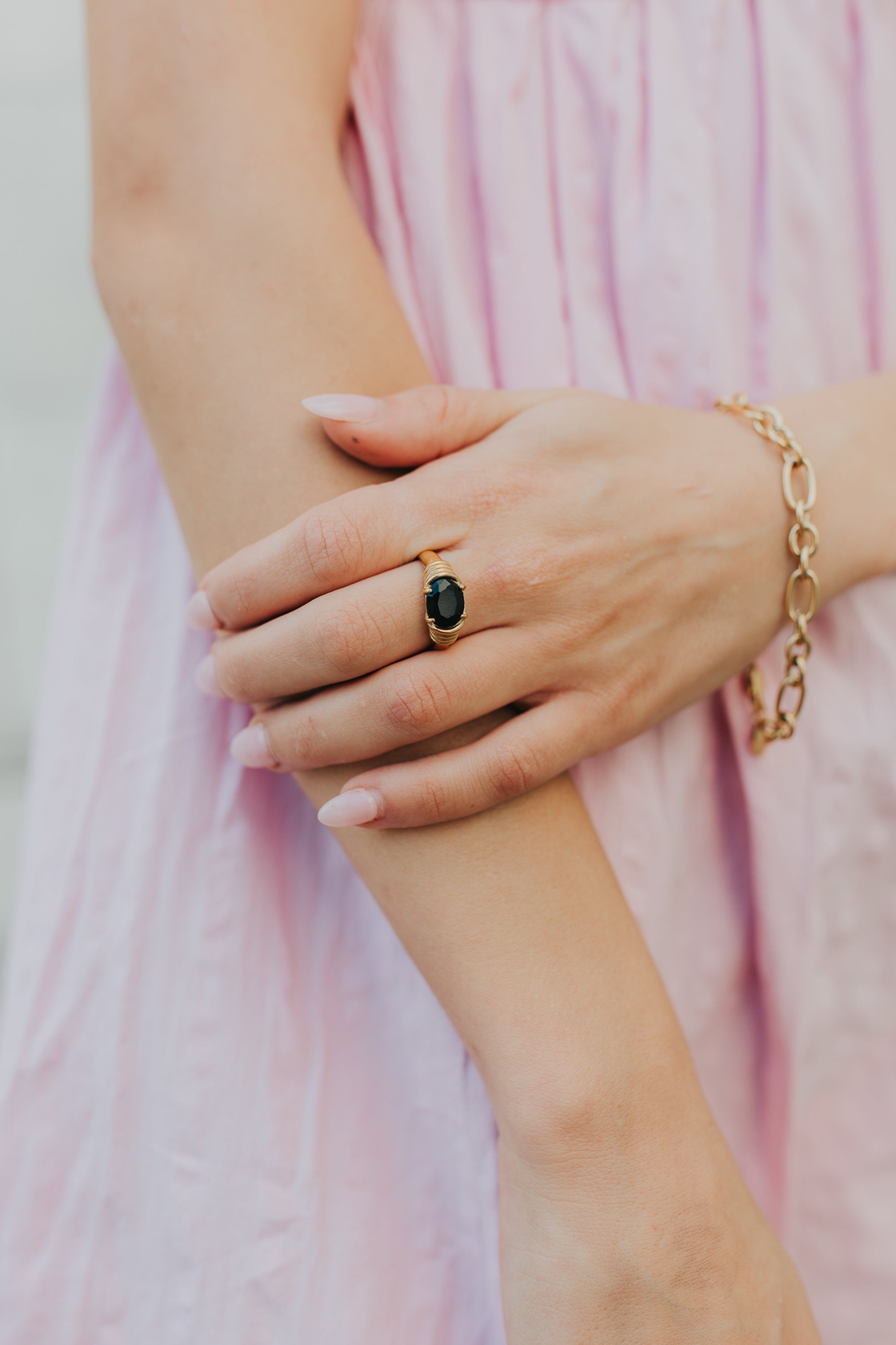 The Maddie Ring in Onyx | Baltic Born