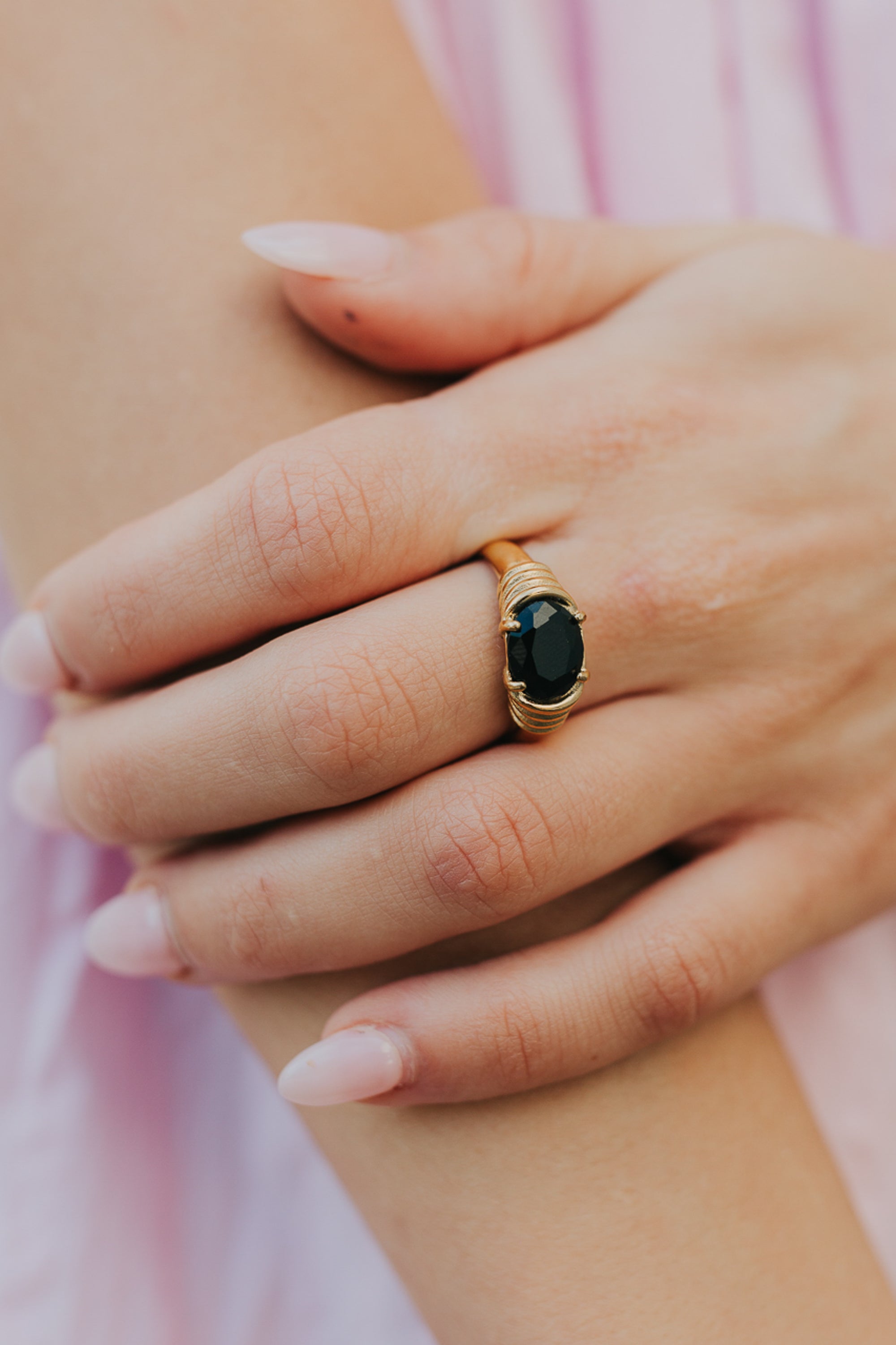 The Maddie Ring in Onyx | Baltic Born