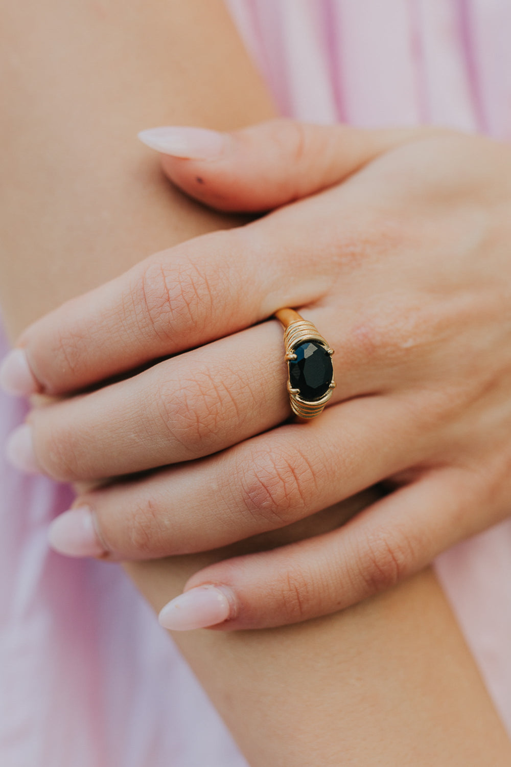 The Maddie Ring in Onyx | Baltic Born
