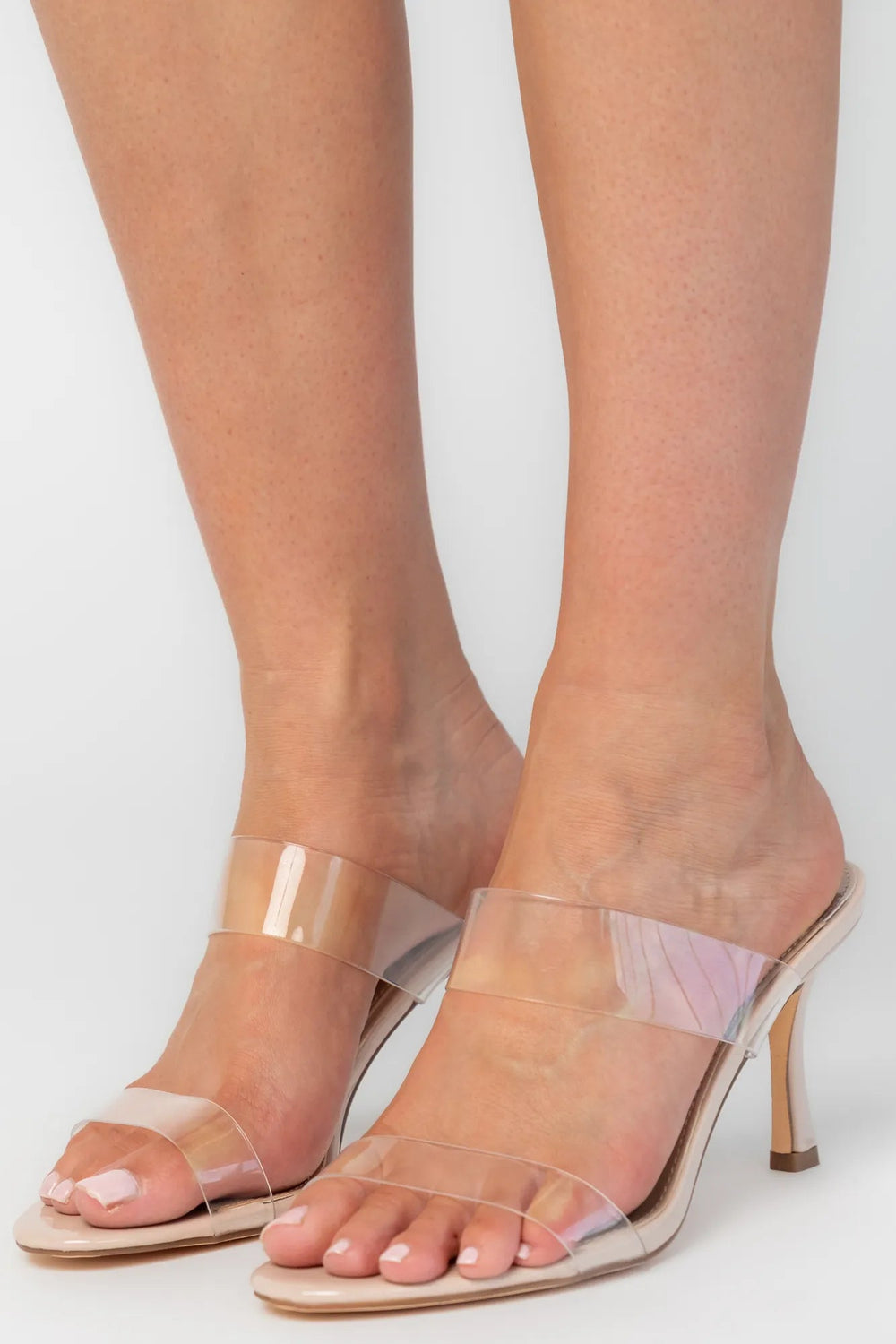 Mona Clear Strap Kitten Heel | Baltic Born Blush Nude