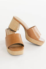 Adenine Platform Chunky Heel | Baltic Born Tan