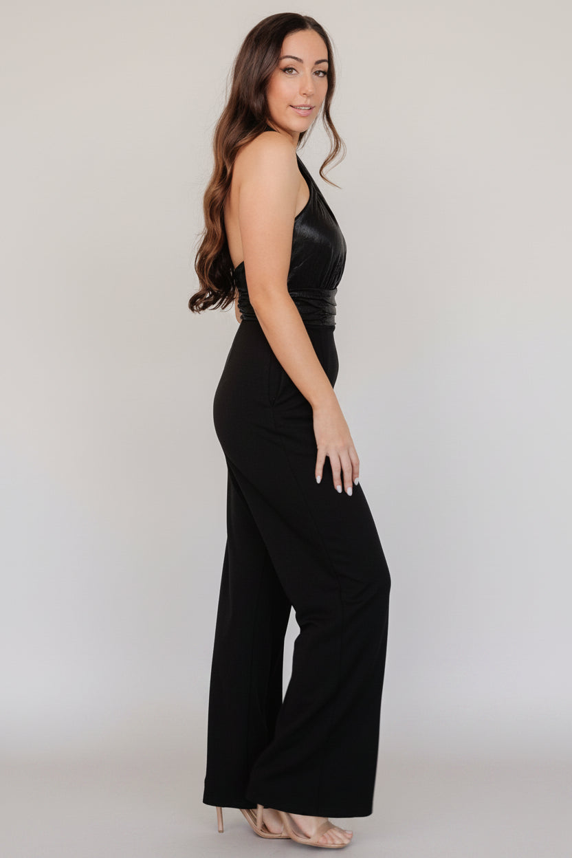 Reign Halter Jumpsuit | Baltic Born Black