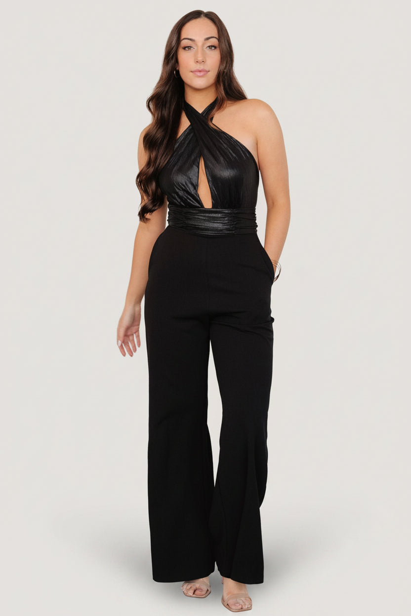 Reign Halter Jumpsuit | Baltic Born Black