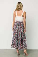 Reilly Maxi Skirt | Baltic Born Navy Flower Print