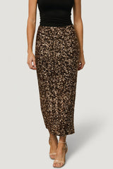 Charmed Sequin Midi Skirt | Baltic Born Bronze